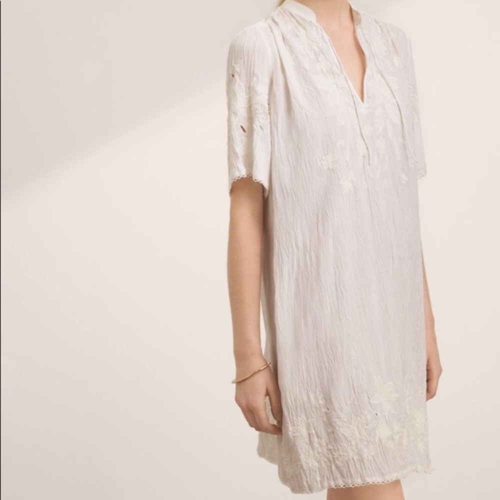 Wilfred Verger Boho Dress Aritzia Crinkled
